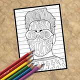 Schitts Creek Coloring Post Cards
