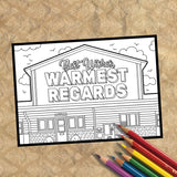 Schitts Creek Coloring Post Cards